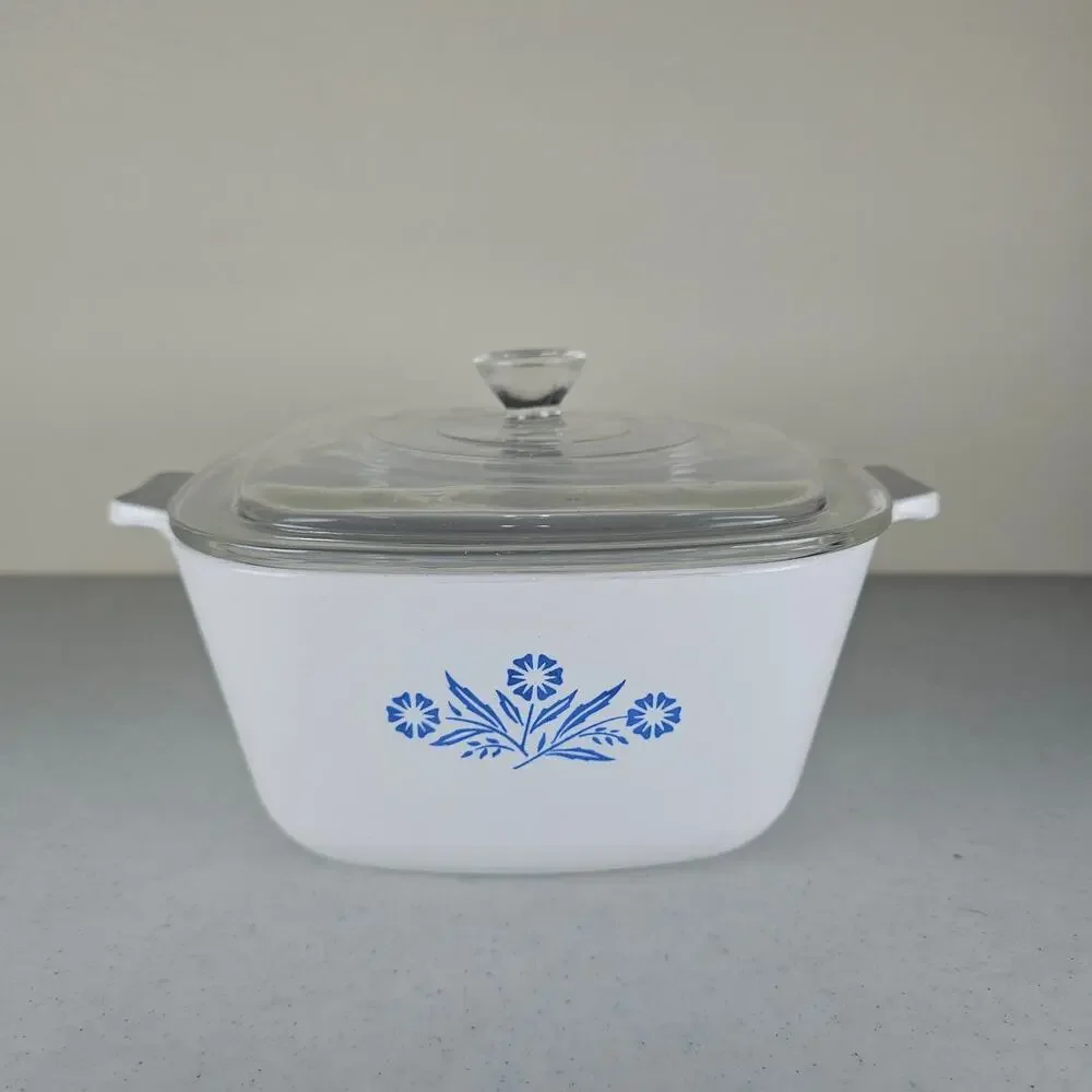 Vintage‎ CorningWare BLUE CORNFLOWER 1.75 Quart P-1-3/4-B With Lid